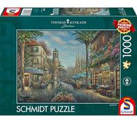 Schmidt Spiele Thomas Kinkade 58780-Puzzle (1000 Piezas), diseño de café Callejero español, Multicolor (58780)
