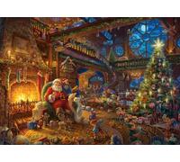 Schmidt Spiele Papá Noel Thomas Kinkade, Santa Claus y su Amigo Invisible, edición Limitada, puzle de 1000 Piezas, Multicolor, 69,3x49,3cm (59494)