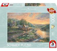 Schmidt Spiele Puzzle de 1000 Piezas (59774) Amanecer en el Valle Esmeralda, Tho