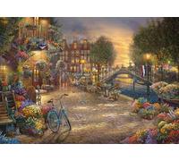 Schmidt Spiele Thomas Kinkade, Amsterdam-Puzzle de 1000 Piezas, Multicolor (CSG59917)