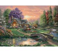 Schmidt Spiele Thomas Kinkade, Sweetheart Retreat-Puzzle de 1000 Piezas, Multicolor, Talla única (59937)