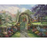 Schmidt Spiele Thomas Kinkade, Hummingbird Cottage-Puzzle de 1000 Piezas, Multicolor, Talla única (59940)