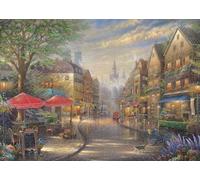 Schmidt Spiele Thomas Kinkade-Puzzle (1000 Piezas), diseño de café en Múnich, Multicolor (A2101842)