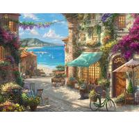 Schmidt-Spiele Rompecabezas Thomas Kinkade 1000 piezas, estructura de lino, color carbón (59624)