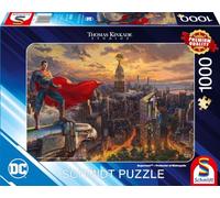 Schmidt Spiele Thomas Kinkade, Superman, Protector de Metrópolis, 57590, puzle de 1000 Piezas, superhéroe, Multicolor, Normal (CSG57590)