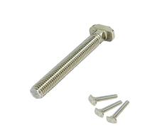 SCHMIDT systemprofile 10 tornillos de martillo M8, 60 mm, ranura 8, tornillo en T con puente M8 x 60, material de fijación, accesorios de perfil de aluminio