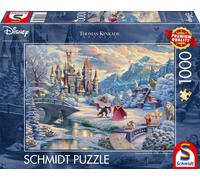 Schmidt, Thomas Kinkade: Disney Beauty & The Beast Winter Enchantment Puzzle - 1