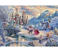 Schmidt, Thomas Kinkade: Disney Beauty & The Beast Winter Enchantment Puzzle - 1000pc, Puzzle, Ages 12+, 1 Players