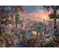 Schmidt Thomas Kinkade: Disney - Lady and The Tramp Jigsaw Puzzle (1000-Piece)