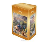 Schmidt Spiele 59926 Thomas Kinkade, Disney Beauty and Beast, Puzzle de 500 Piezas en una Lata nostálgica, Multicolor