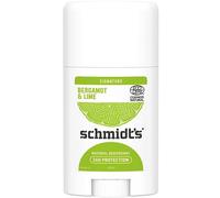Schmidt's Natural Deodorant Stick Bergamot + Lime Signature Deostick para una frescura duradera, 1 x 40 ml