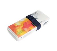 Schmincke - Caja acuarela compacta 75 791 097, 18 x 1/2 tazos, alta resistencia, banda elástica