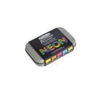 Schmincke Academia® Aquarell 75 792 097 - Set de 5 acuarelas finas en colores neón, medio recipiente en lata de metal