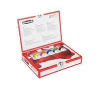 Schmincke - Aceite de academia, surtido básico de 6 tubos de 60 ml, 79 718 097, pinturas al óleo de artistas, tonos brillantes, máxima resistencia a la luz, pintura al óleo, juego de pinturas al óleo