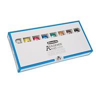 Schmincke - Acrílicos AKADEMIE®, surtido básico 8 tubos de 60 ml, 76 011 097, estuche de cartón, colores brillantes y muy resistentes a la luz, sin cadmio, acrílicos finos para artistas