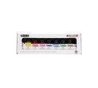 Schmincke - AERO COLOR® Colores base profesionales, 9 x 28 ml, 81 108 097, colores acrílicos finos, muy resistentes a la luz, aerógrafo, pintura acrílica, técnicas mixtas, tinta acrílica.