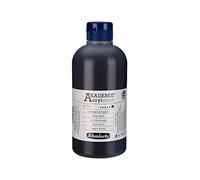 Schmincke - AKADEMIE® Color acrílico, negro lámpara, 500 ml, 23 771 028, pinturas acrílicas para artistas, alto brillo, resistencia a la luz y opacidad, combinable con otras pinturas acrílicas, negro