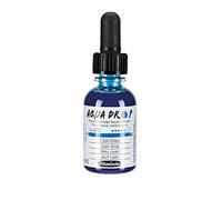 Schmincke - AQUA DROP, acuarela líquida a base de pigmentos, color Azul cyan en frasco de 30 ml con pipeta, 24480034, para pintar acuarela, esbozos urbanos, caligrafía, rotulación a mano