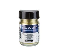 Schmincke - Bronce al óleo, oro rico, 50 ml, 15 801 024, para efectos metálicos iridiscentes en pinturas al óleo, así como en superficies preimprimadas como madera, metal, yeso