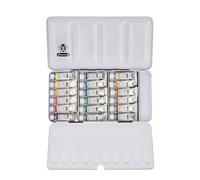 Schmincke - Caja de pinturas HORADAM® AQUARELL, 18 tubos de 5 ml, 74118097, caja metálica, set de pintura, acuarelas de primera calidad