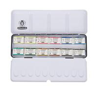 Schmincke - Caja de Pinturas HORADAM® AQUARELL con 12 Acuarelas Finas, 74312097, Caja de Metal, Set de Pintura, 12 x 1/1 Godets