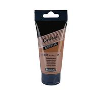 Schmincke - College® Acrílico, Marrón medio en tubo de 75 ml, 33620013, Pintura acrílica con pigmentos de artista en alta concentración, opaca y esmaltada, resistente a la luz, acabado satinado