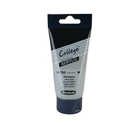 Schmincke - College® Acrylic, Gris piedra en tubo de 75 ml, 33700013, Pintura acrílica con pigmentos de artista en alta concentración, opaca y esmaltada, resistente a la luz, seda mate