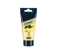 Schmincke - College® Linol, tintas de linóleo para artistas. Amarillo en tubo de 75 ml, 39200013, tinta de linóleo a base de agua con bajo olor, resistente a la luz, impresión uniforme