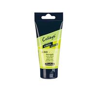 Schmincke - College® Linol, tintas de linóleo para artistas. Amarillo neón en tubo de 75 ml, 39840013, tinta de linóleo a base de agua con bajo olor, resistente a la luz, impresión uniforme
