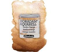 Schmincke - HORADAM® ACUARELA, Super Granulación, 14 981 044 Tundra Orange, 1/2 recipiente, tonos de color granulación muy fuerte, acuarelas supergranuladas de la más fina calidad