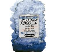 Schmincke - HORADAM® ACUARELA, Super Granulación, 14 984 044 Tundra Azul, 1/2 recipiente, tonos de color granulados muy fuertes, acuarelas super granuladas de la más alta calidad