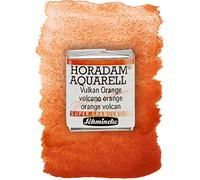 Schmincke - HORADAM® ACUARELAS, Super Granulación, 14 912 044 Naranja Vulkan, 1/2 recipiente, tonos de color granulación muy fuerte, acuarelas supergranuladas de la más fina calidad