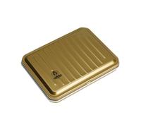 Schmincke Horadam Aquarell 74665097 - Caja de Colores compacta de Metal Lacado en Oro con 6 Colores de Acuarela en Tonos Dorados, Espacio para 12 Cuencos adicionales