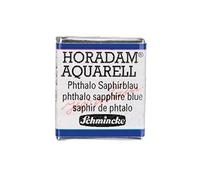 Schmincke - HORADAM® AQUARELL - acuarelas para artistas, 477 Phthalo Sapphire Blue, 14 477 044, 1/2 godet