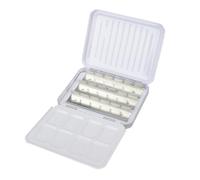 Schmincke - HORADAM® AQUARELL Caja vacía para 12 x 1/2 godets, 74 913 097, caja metálica negra con paleta de mezcla, para el llenado individual con 12 1/2 godets HORADAM® AQUARELL