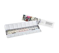 Schmincke HORADAM AQUARELL Color Box, una caja de metal compacta de un solo riel con 12 de las mejores acuarelas, 74666097, edición especial Hazel Soan