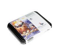 Schmincke Horadam Aquarell, Felix Scheinberger Set, 74 669 097, caja metálica compacta, 12 mejores acuarelas en medio tazón, edición especial