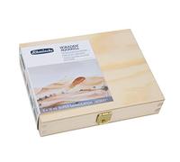 Schmincke - HORADAM® AQUARELL, Super Granulation Set Desierto, 5 tubos de 15 ml, 74 869 097, caja de madera, tonos muy granulados, acuarelas finas supergranuladas.