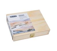 Schmincke - HORADAM® AQUARELL, Super Granulation Set Tundra, 5 tubos de 15 ml, 74 850 097, caja de madera, tonos muy granulados, acuarelas finas supergranuladas.