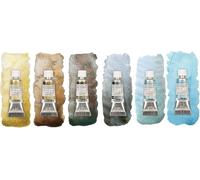 Schmincke Horadam Super Granulation, para acuarelas extrafinos 6 x 5 ml Set Natural