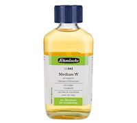 Schmincke - Medio W, 200 ml, 50 043 026, líquido auxiliar para pintura al óleo, permite la miscibilidad con agua de pinturas al óleo, bajo olor