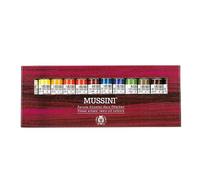 Schmincke - MUSSINI colores al óleo de resina fina, estuche de cartón, 12 x 15 ml estuche, 70 012 097