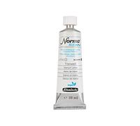 Schmincke - NORMA® Blue, 21114009, finísimos óleos acuarelables para artistas, muy pigmentados, resistentes a la luz, veganos, blanco di titanio - 35 ml
