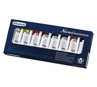 Schmincke - Norma®, colores al óleo surtido básico, 8 x 35 ml coloresextrafinos para artista, 71 110 097, estuche de cartón, pintura al óleo moderna y ecológica.