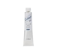 Schmincke - Óleo College®, Blanco titanio en tubo de 200 ml, 31100015, Colores al óleo para artistas, pigmentos para artistas probados y aceites vegetales naturales, buena resistencia a la luz