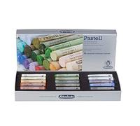 Schmincke - Pastel, 15 colores Paisaje, 77 315 097, estuche de cartón con 15 barras de pastel, pasteles hechos a mano, colores brillantes, aterciopelados y muy resistentes a la luz