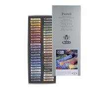 Schmincke - Pastel, 50 colores, multiusos, 77 763 097, juego de cartón con 50 lápices pastel, pasteles hechos a mano, brillante, mate aterciopelado, colores muy resistentes a la luz