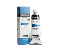 Schmincke - Prim Acryl Professional, las mejores pinturas acrílicas premium, zafiro azul metálico, 13 888 009, edición limitada, tubo de 35 ml, pigmentación máxima, tono especial