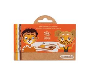 Schminkset 'Giraffe & leeuw' (3 kleuren) - Namaki