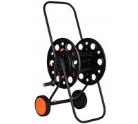 Schmith - Carrete Sin Manguera - Carrete para Manguera de Riego - Carrete Estable para Manguera de Agua de 1/2", hasta 100 M - con Ruedas Robustas y Estructura de Metal